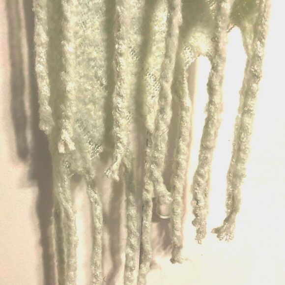 ANTHROPOLOGIE Mer Sea Always by the Sea Cozy Travel Wrap Teal Aqua Ombre Stripes - Picture 9 of 12